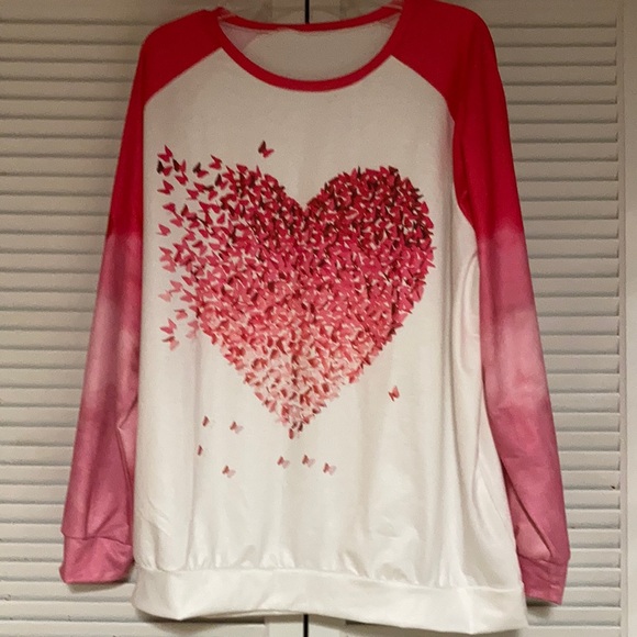 Tops - NIP Valentines Long Sleeve T-Shirt Plus Size 3X
